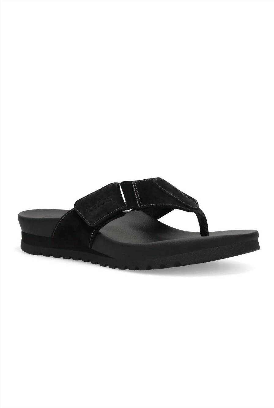 NEW TAOS women's super sonic thong sandal in black